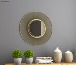Drape Metal Mirror with Frame