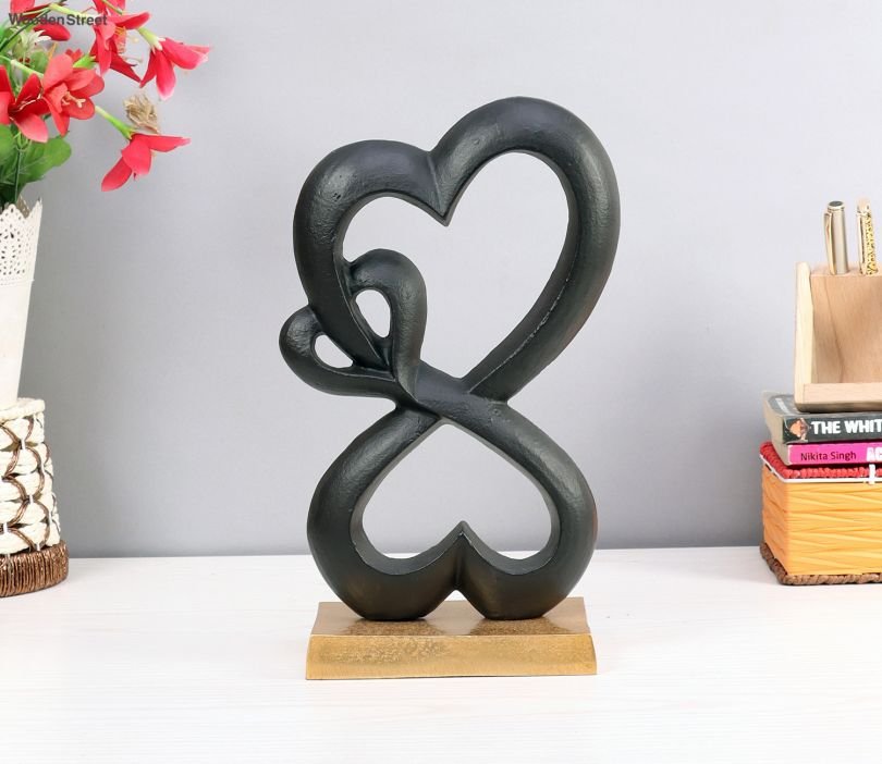 1-810x702 (1) Family Heart Gold Base Small Sculpture - Image 1