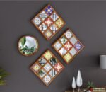 Bohemian Mirror Collage (Honey Finish)