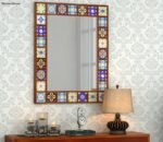 Eoho Mirror With Frame (Honey Finish)