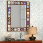Eoho Mirror With Frame (Honey Finish)