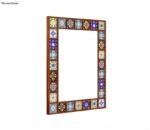 Eoho Mirror With Frame (Honey Finish) - Image 2