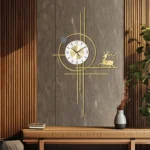 Golden Elixir Metal Wall Art Clock Buy Wall Clock Online