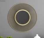 Drape Metal Mirror with Frame - Image 2