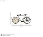 Miller Cycle Shaped Analog Metal Wall Clock - Image 3