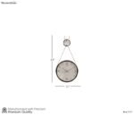 Rose Gold White Reindeer Hanging Wall Clock - Image 3