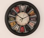 Om Mani Padme Hum Inspired Multicolor Round Wall Clock