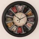 Om Mani Padme Hum Inspired Multicolor Round Wall Clock