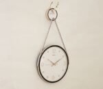 Rose Gold White Reindeer Hanging Wall Clock - Image 2