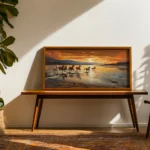 Scenic Seven Horses Painting by TravelArty