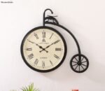 Miller Cycle Shaped Analog Metal Wall Clock