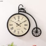 Miller Cycle Shaped Analog Metal Wall Clock