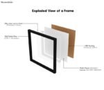 Jade Tropical Tree Artistic Set of 4 Wall Frame (Square, Black, 16x16 Inch, Matte Paper) - Image 3